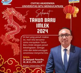 Civitas Akademika Universitas MTU mengucapkan Selamat Tahun Baru Imlek 2024