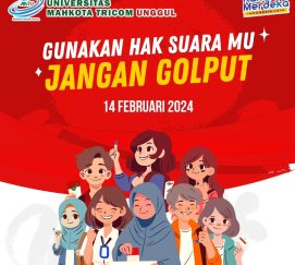 Jangan golput ya . Pilihan boleh beda, tapi persatuan dan kesatuan harus kita jaga