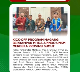 Kick-off Program Magang Berdampak Mitra APINDO UNKM Merdeka Sumut