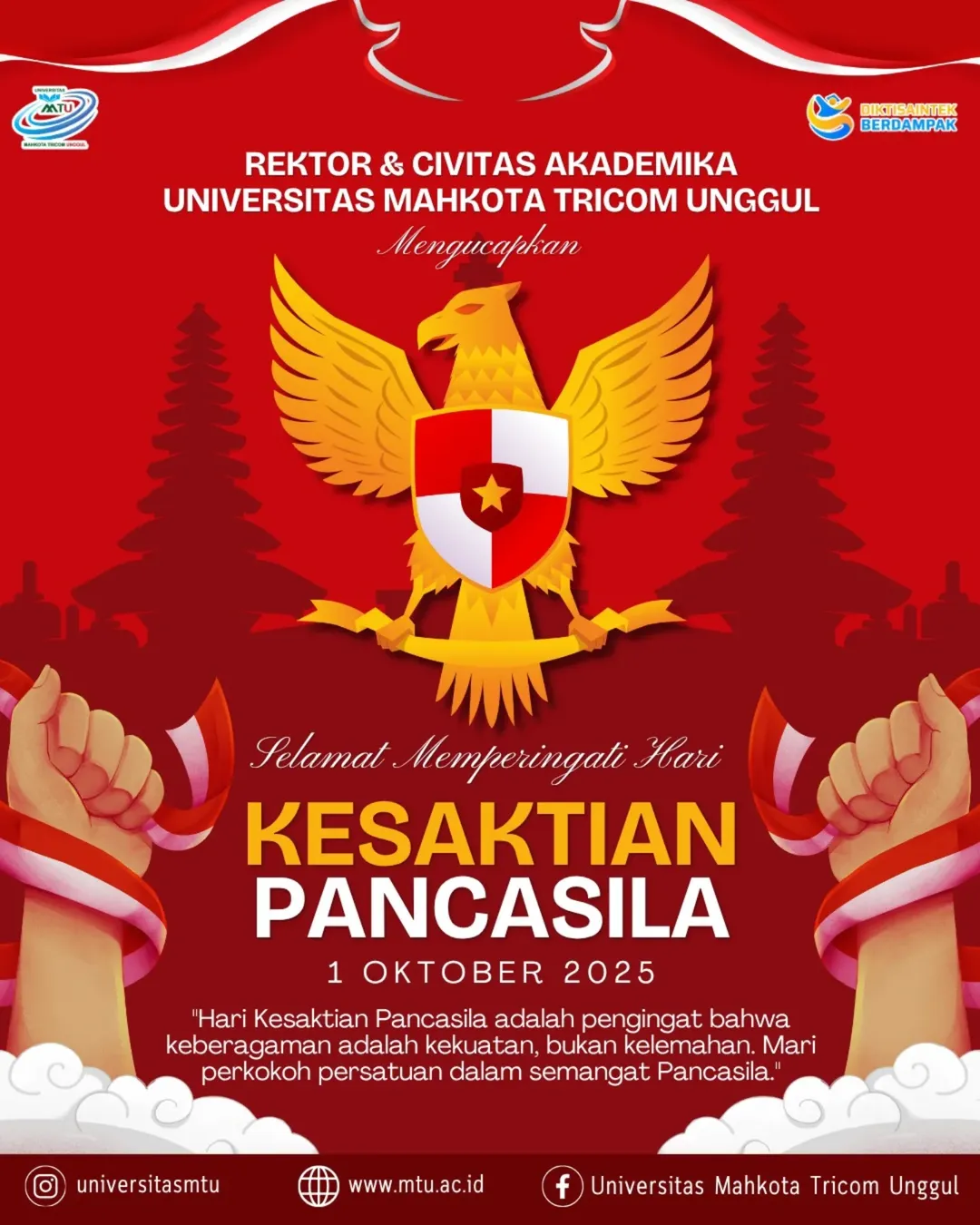 ✨🇮🇩 Selamat Memperingati Hari Kesaktian Pancasila 🇮🇩✨1 Oktober 2025Hari ini menjadi penging (2)