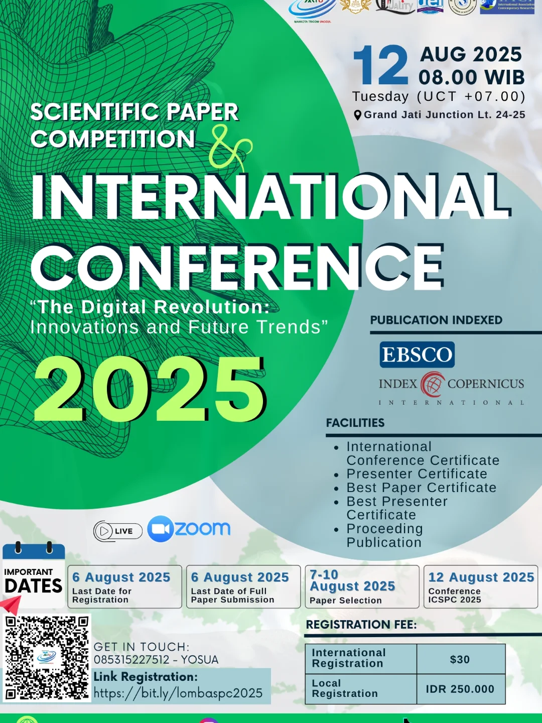 🌍✨ INTERNATIONAL CONFERENCE & SCIENTIFIC PAPER COMPETITION 2025 ✨🌍📣 Tema- The Digital Revol