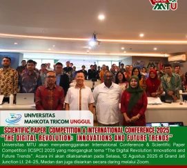 MTU Goes International! ✨🌍 Universitas Mahkota Tricom Unggul (MTU) kembali menghadirkan ajang bergengsi: International Conference & Scientific Paper Competition (ICSPC) 2025 🎓📚