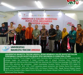 Peresmian Galeri Investasi BEI di Universitas Mahkota Tricom Unggul