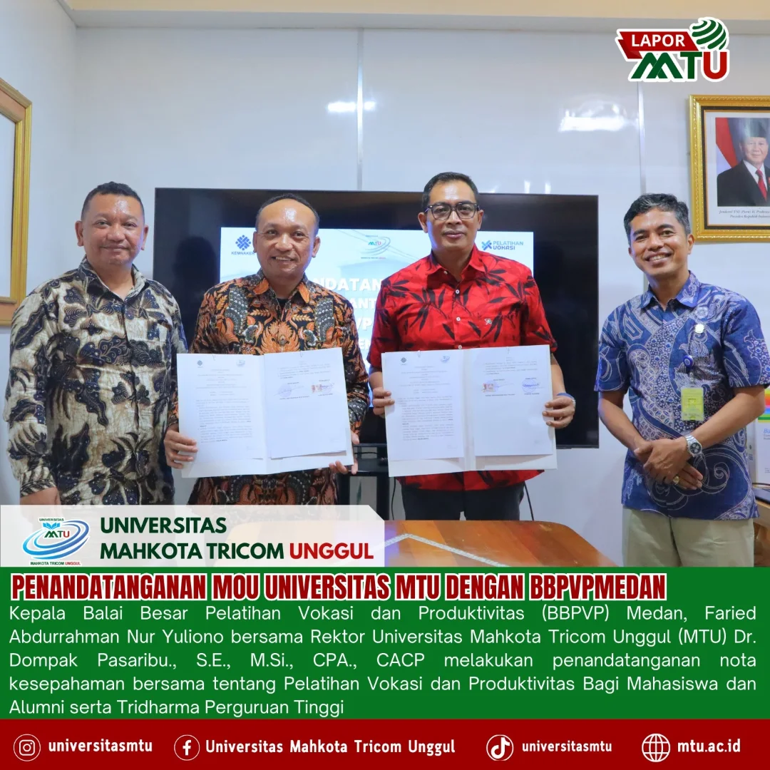 🚀 Langkah Nyata untuk Tingkatkan Kualitas Vokasi & Produktivitas!Universitas Mahkota Tricom Un