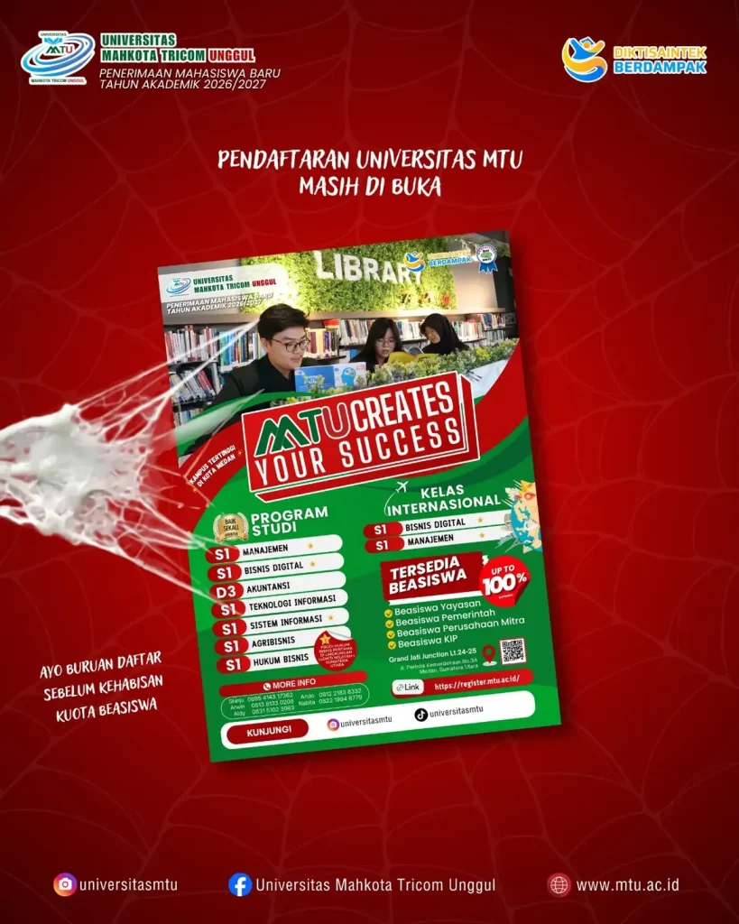 Jangan sampai cuma lihat-lihat ya! 👀Pendaftaran Universitas Mahkota Tricom Unggul (MTU) Tahun (3)