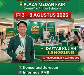 OPEN BOOTH UNIVERSITAS MTU DI PLAZA MEDAN FAIR!