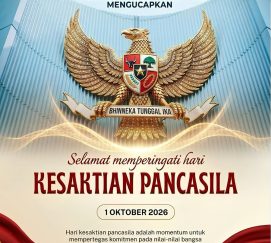 SELAMAT MEMPERINGATI HARI KESAKTIAN PANCASILA
